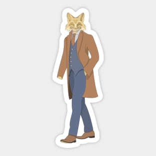 fox detective Sticker